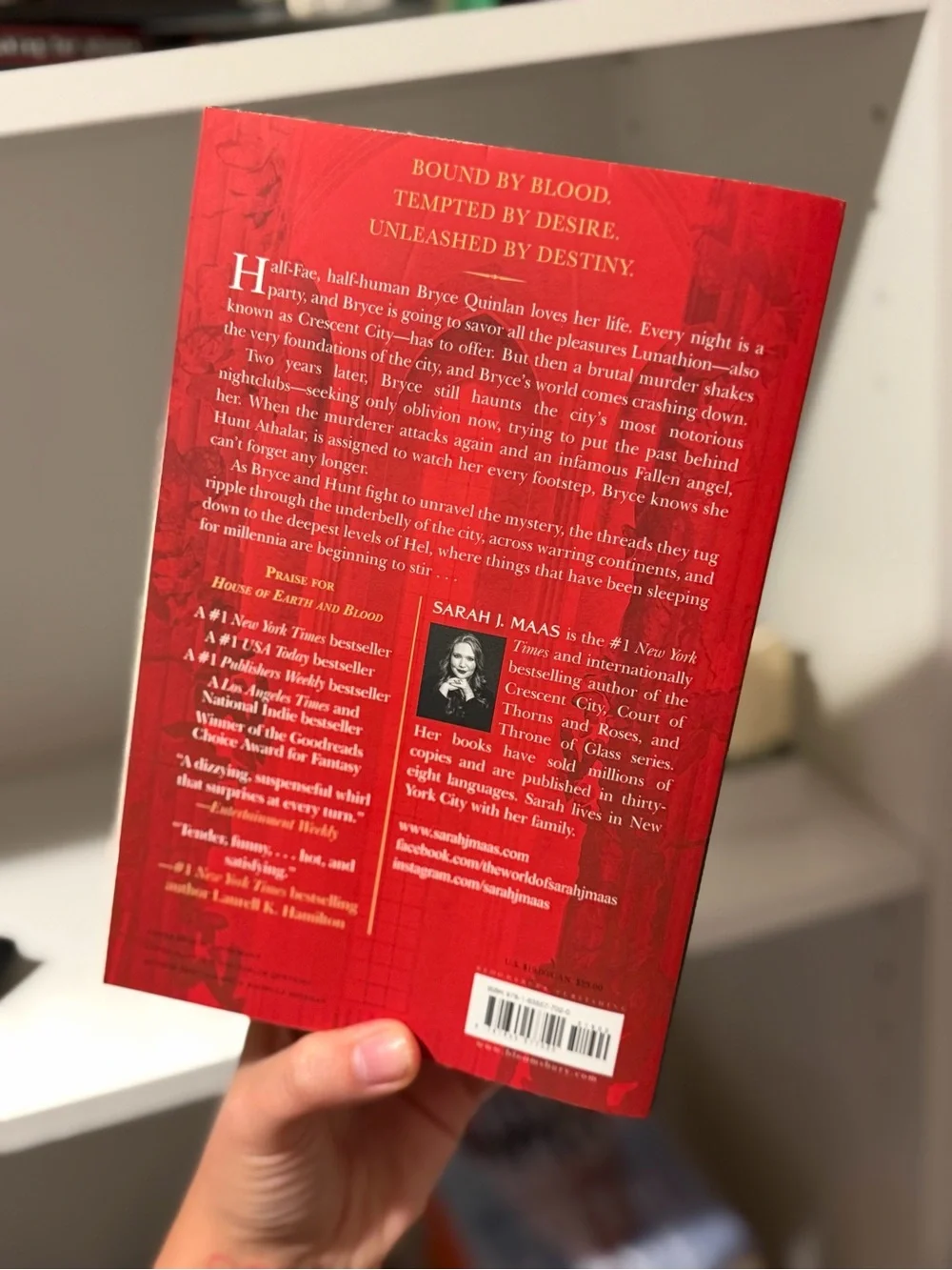 Crescent City Paperback - Red and Gold Cover